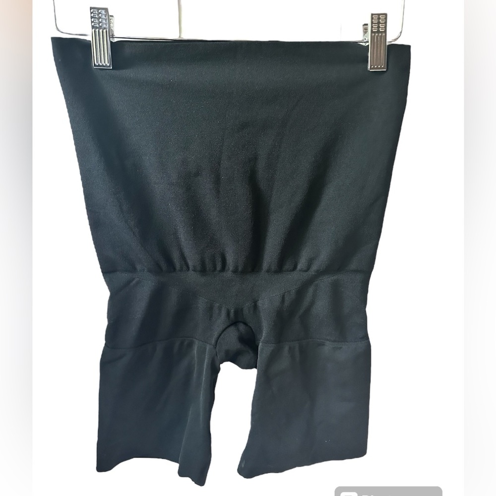 Assets by Spanx Mid-Thigh Shaping High-Waist Shaper Black Size XL